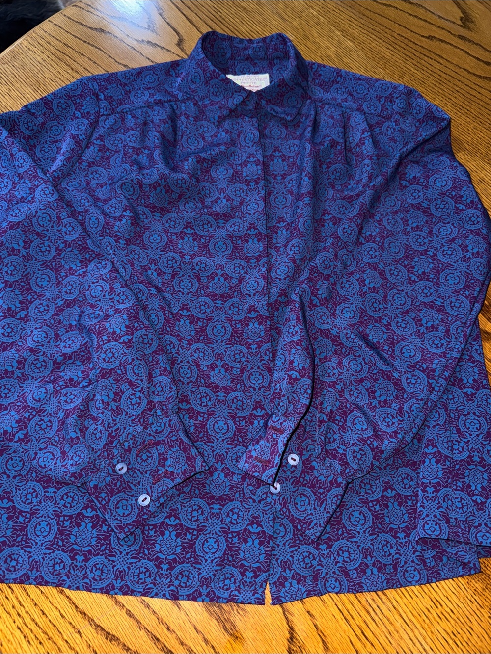 Pendleton Blue and Purple Button-Down Shirt
